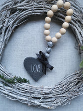 Load image into Gallery viewer, Wooden Heart bead garland
