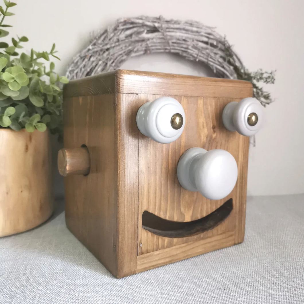 Quirky toilet roll holder