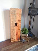 Load image into Gallery viewer, Hardwood Farmhouse Wooden Vase, Solid Wood, made from reclaimed wood, Home Decor Interiors, country decor, heart or star

