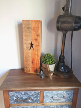 Load image into Gallery viewer, Hardwood Farmhouse Wooden Vase, Solid Wood, made from reclaimed wood, Home Decor Interiors, country decor, heart or star
