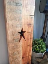 Load image into Gallery viewer, Hardwood Farmhouse Wooden Vase, Solid Wood, made from reclaimed wood, Home Decor Interiors, country decor, heart or star
