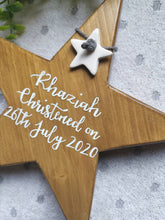 Load image into Gallery viewer, Freestanding Wooden Star, personalised gifts, Home Decor, interior accents, chunky star decor
