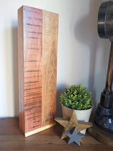 Load image into Gallery viewer, Hardwood Farmhouse Wooden Vase, Solid Wood, made from reclaimed wood, Home Decor Interiors, country decor, heart or star
