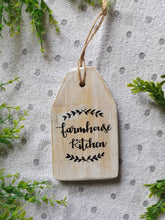 Load image into Gallery viewer, Wooden signs large tags, Farmhouse Country kitchen decor, primitive, rustic Wood, autumn fall home decor gifts
