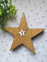 Load image into Gallery viewer, Freestanding Wooden Star, personalised gifts, Home Decor, interior accents, chunky star decor
