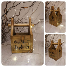 Load image into Gallery viewer, Toilet roll holder, quirky loo roll, wooden rack

