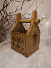 Load image into Gallery viewer, Toilet roll holder, quirky loo roll, wooden rack
