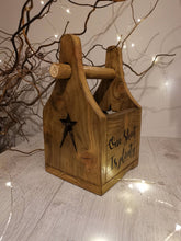 Load image into Gallery viewer, Toilet roll holder, quirky loo roll, wooden rack
